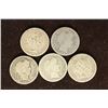 Image 1 : 1899, 1900, 1904, 1914-S & 1916 BARBER DIMES
