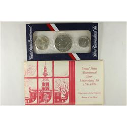 1976 US BICENTENNIAL SILVER UNC SET