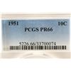 Image 3 : 1951 SILVER ROOSEVELT DIME PCGS PR66