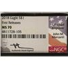 Image 3 : 2018 AMERICAN SILVER EAGLE NGC MS70 SIGNED BY