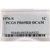 Image 3 : 1976-S LINCOLN CENT PCGS PR69 RD DCAM