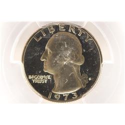 1973-S WASHINGTON QUARTER PCGS PR69 DCAM