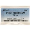 Image 3 : 1994-S WASHINGTON SILVER QUARTER PCGS PR69 DCAM