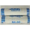 Image 1 : 2-$2 ROLLS OF 2011-P JEFFERSON NICKELS