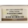 Image 3 : 2011 GILT CANADA SILVER $3 FAMILY SCENE NGC PF68