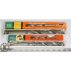 VINTAGE SET OF 2 TAPERSHANK TWIST DRILL