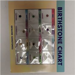 GENUINE GEMSTONE - BIRTHSTONE CHART