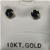Image 1 : 10K YELLOW GOLD 2 SAPPHIRE(0.66CT)  EARRINGS
