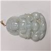 Image 1 : 14K YELLOW GOLD JADE PENDANT