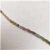 Image 2 : SILVER MULTICOLOR GENUINE TOURMALINE  NECKLACE