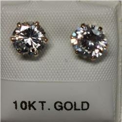 10K YELLOW GOLD CUBIC ZIRCONIA(6.5 MMCT)