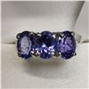 Image 1 : 10K WHITE GOLD TANZANITE(3.1CT)  RING