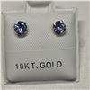 Image 2 : 10K YELLOW GOLD TANZANITE(0.54CT) FRESHWATER PEARL