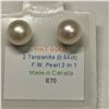 Image 3 : 10K YELLOW GOLD TANZANITE(0.54CT) FRESHWATER PEARL
