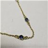 Image 1 : SILVER BLUE SAPPHIRE(5CT)  NECKLACE