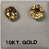 Image 1 : 10K WHITE GOLD 2 CITRINE(1.3CT)  EARRINGS