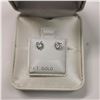 Image 3 : 14K WHITE GOLD CUBIC ZIRCONIA 10KT SCREW BACK