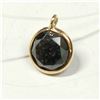 Image 1 : 10K YELLOW GOLD FLOATING BLACK DIAMOND(1CT)