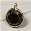 Image 2 : 10K YELLOW GOLD FLOATING BLACK DIAMOND(1CT)