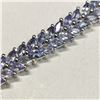 Image 1 : SILVER TANZANITE(8.2CT)  BRACELET