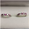 Image 1 : CREATED PINK SAPPHIRE  EARRINGS
