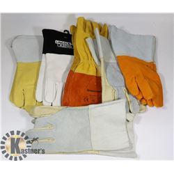 6 PAIRS OF NEW WORK AND OR WELDING GLOVES