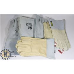 6 PAIRS OF NEW WORK AND OR WELDING GLOVES