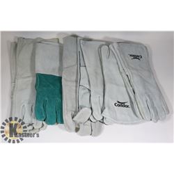 6 PAIRS OF NEW WORK AND OR WELDING GLOVES