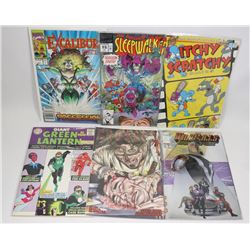 LOT OF 6 OLD COLLECTORS COMICS KEY TITLES