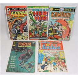 LOT OF 5 OLD COLLECTORS COMICS KEY TITLES