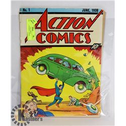 VINTAGE *REPRINT* ACTION COMICS SUPERMAN NUMBER, LARGER