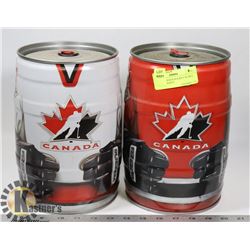 LOT OF 2 TEAM CANADA HOCKEY BUBBA KEGS RED WHITE