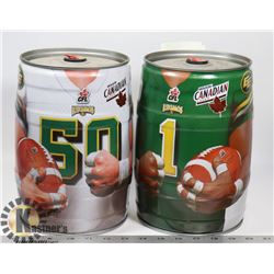LOT OF 2 EDMONTON ESKIMOS LIMITED EDITION MOLSON