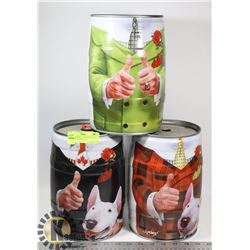 LOT OF 3 DON CHERRY LIMITED EDITION MOLSON BUBBA