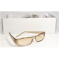 BOX OF BROWN  DESIGNER SUNGLASSES