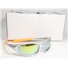 Image 1 : BOX OF SILVER AND ORANGE  DESIGNER SUNGLASSES