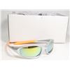 Image 1 : BOX OF SILVER AND ORANGE  DESIGNER SUNGLASSES