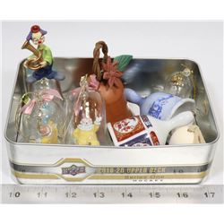 LOT OF 8 COLLECTIBLE BELLS INCL. HAND PAINTED AND