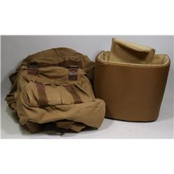 NEW G-RAPHY BROWN CANVAS DSLR SLR CAMERA BACKPACK