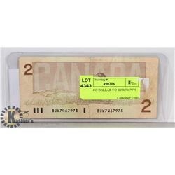 1986 TWO DOLLAR T/C BYW7467975