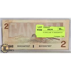 1986 TWO DOLLAR T/C BGD2447537