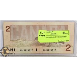 1986 TWO DOLLAR T/C BUJ6926527