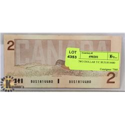 1986 TWO DOLLAR T/C BUS1814480