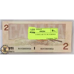 1986 TWO DOLLAR T/C BUV3805856
