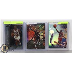 GROUP OF 3 MICHAEL JORDAN CARDS, INCLUDES