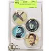 Image 1 : 4 BEATLES COIN IN PLASTIC CASES