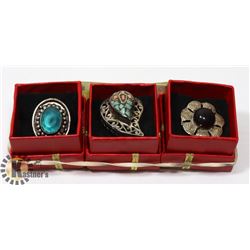 THREE WOMEN'S RINGS