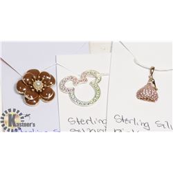 3 STERLING SILVER .925 CHARMS