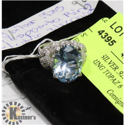 STERLING SILVER .925 JOSEPH ESPOSITO RING TOPAZ 6