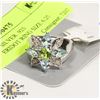 Image 1 : STERLING SILVER .925 TOPAZ/PERIDOT RING SIZE 6.25